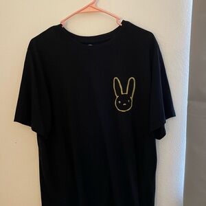 Black T-Shirt with Bad Bunny Design